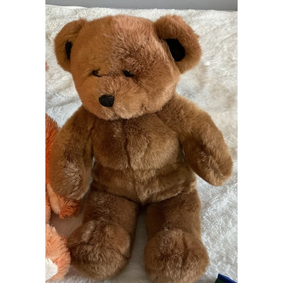 Build A Bear Workshop Orange Bear & Bear 15” Stuffed Animals W/ Clothes. Read - Picture 2 of 10